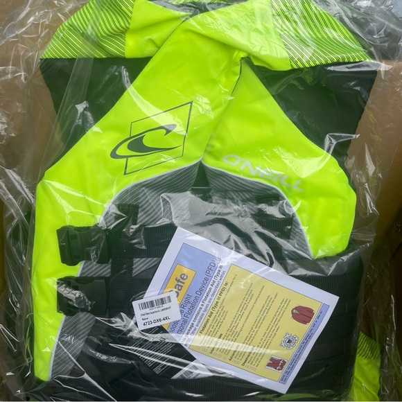 O'Neill life jacket vest adjust superlite 4XL mens USCG 4723-DX6 BRAND NEW - Picture 3 of 4